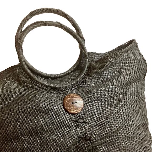 Cappelli black straw large tote - Picture 2 of 9